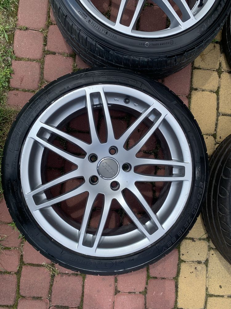 Alufelgi 18' audi s-line 225 40 r18 5x112 a3 a4 a6 opony letnie 6-7mm