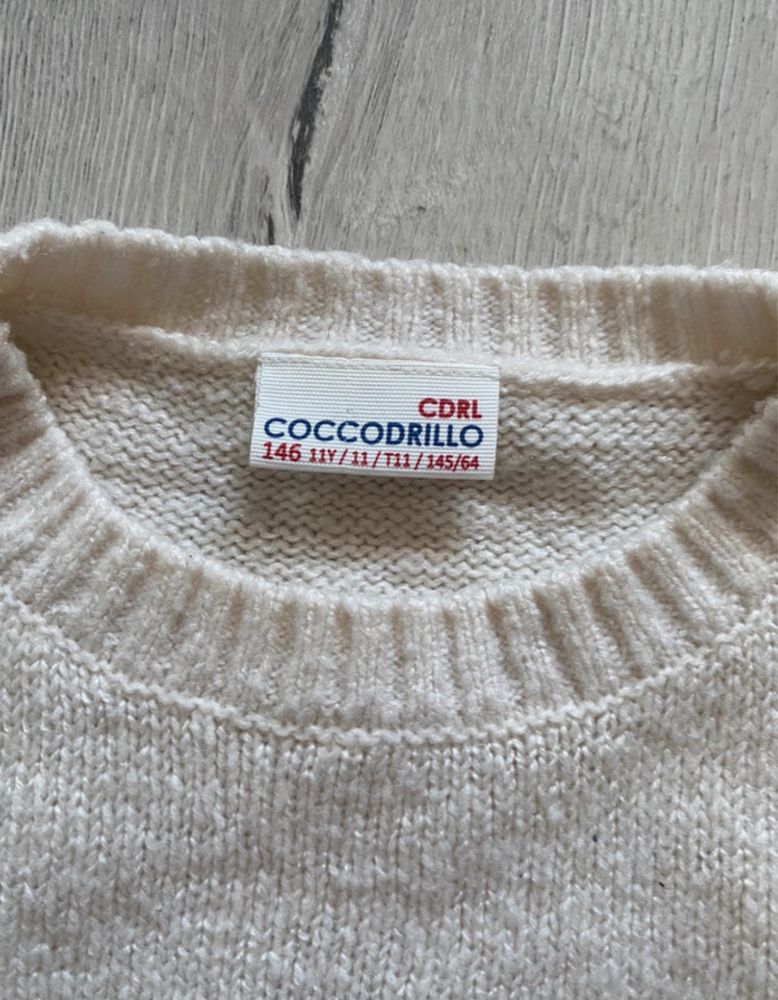 Sweter sweterek z frędzlami Coccodrillo