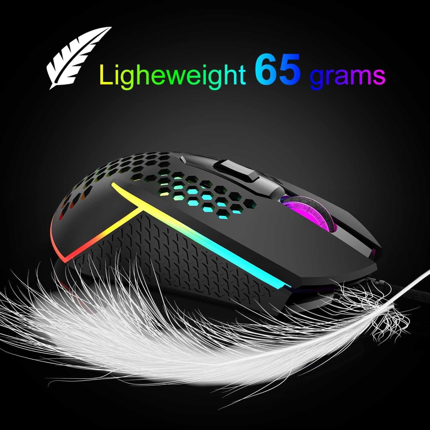 Jednoręczna klawiatura,mysz gamingowa,konwerter z podświetleniem LED