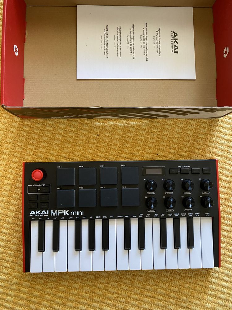 AKAI MPK mini keyboard and pad controller