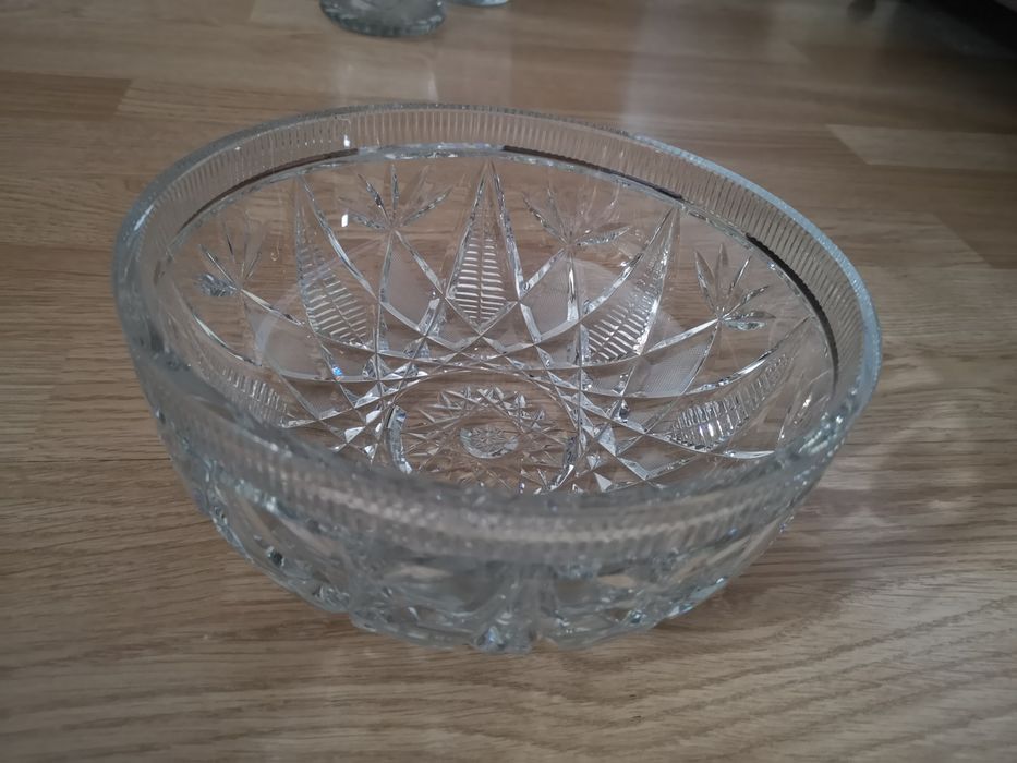 kryształy PRL, szkło dekoracyjne