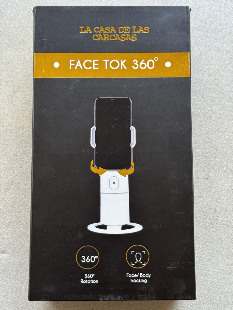 Suporte rotativo automático para telemóvel - Face Tok 360°