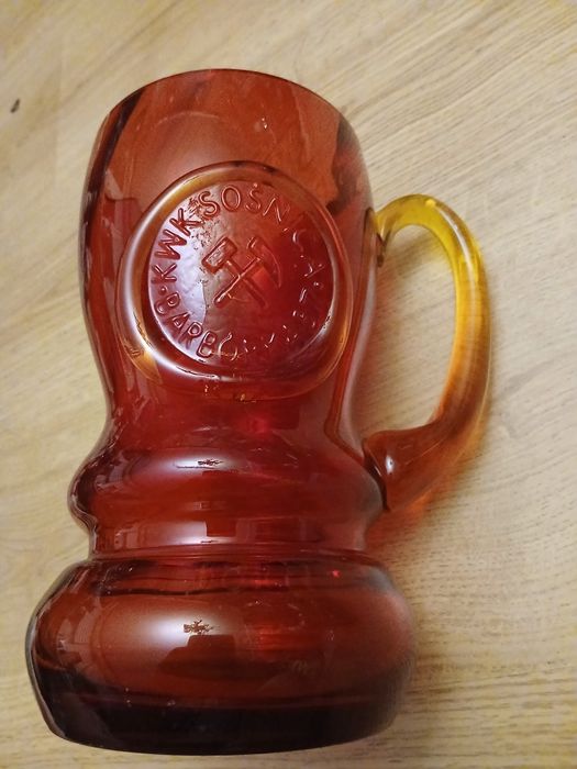 Szklany Kufel  barburka 87 Horbowy  poj 1l