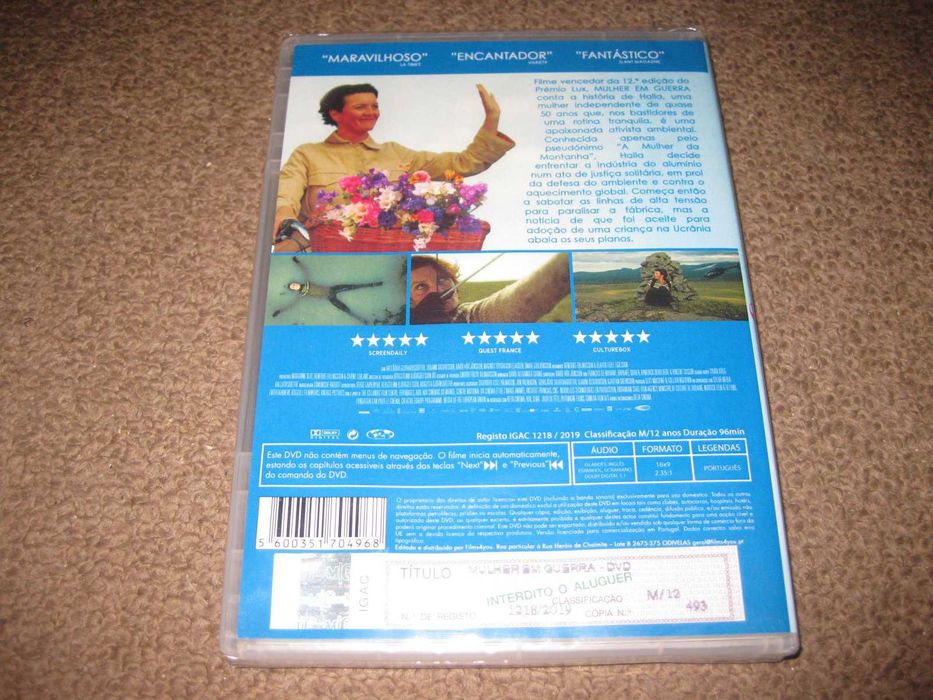 DVD "Mulher em Guerra" de Benedikt Erlingsson/Selado!