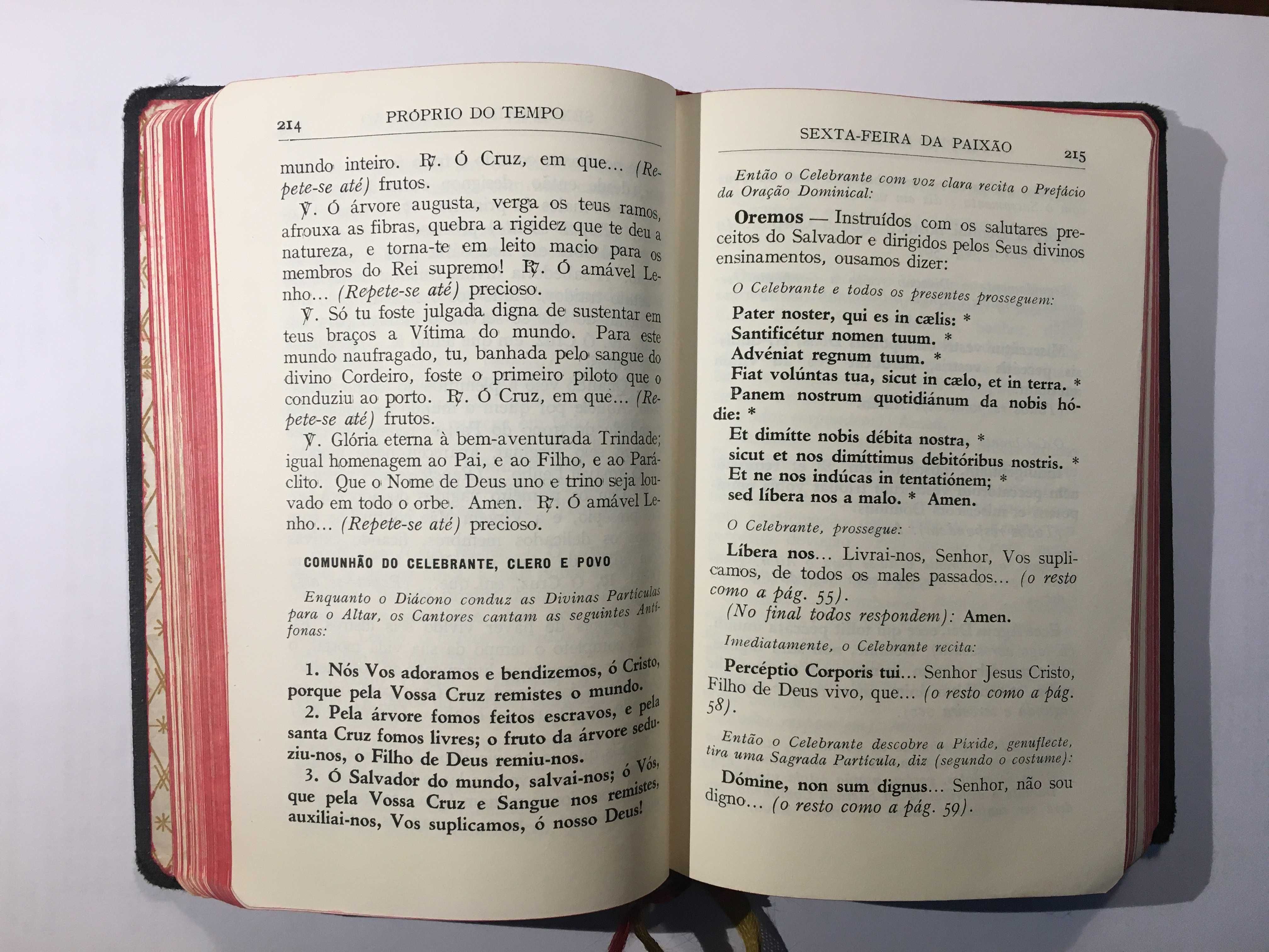 Missal Romano dos Domingos e Festas 1956 Freitas Barros