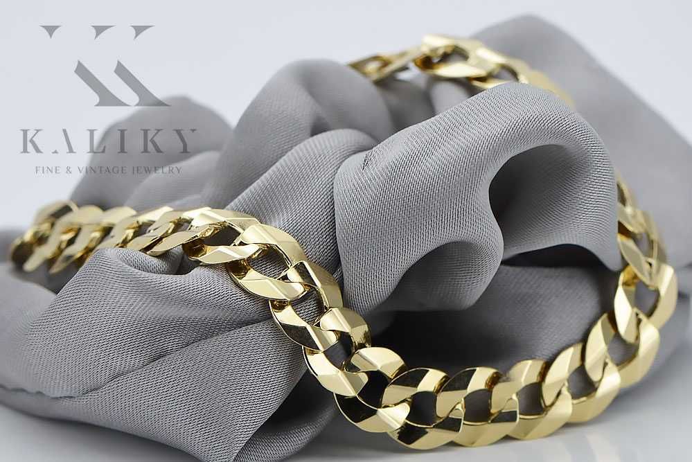 Złota bransoletka 14k 585 Pancerka Excellent! cb099y NEW! 8mm Wrocław