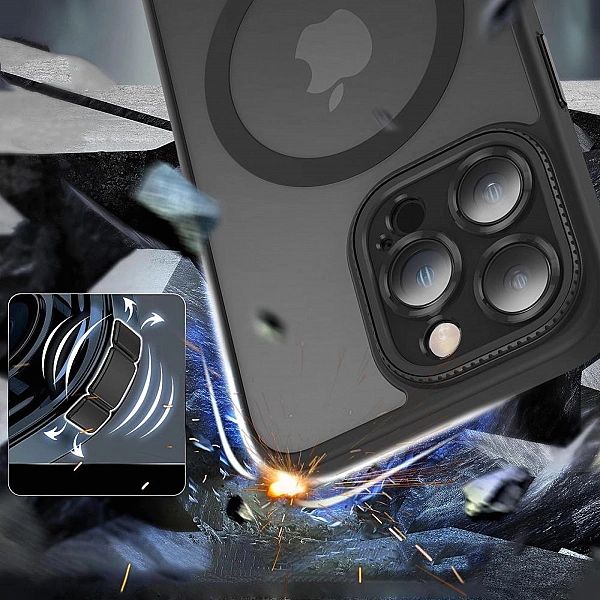 Tech-Protect Magmat Cam+ Magsafe Iphone 15 Pro Matte Black