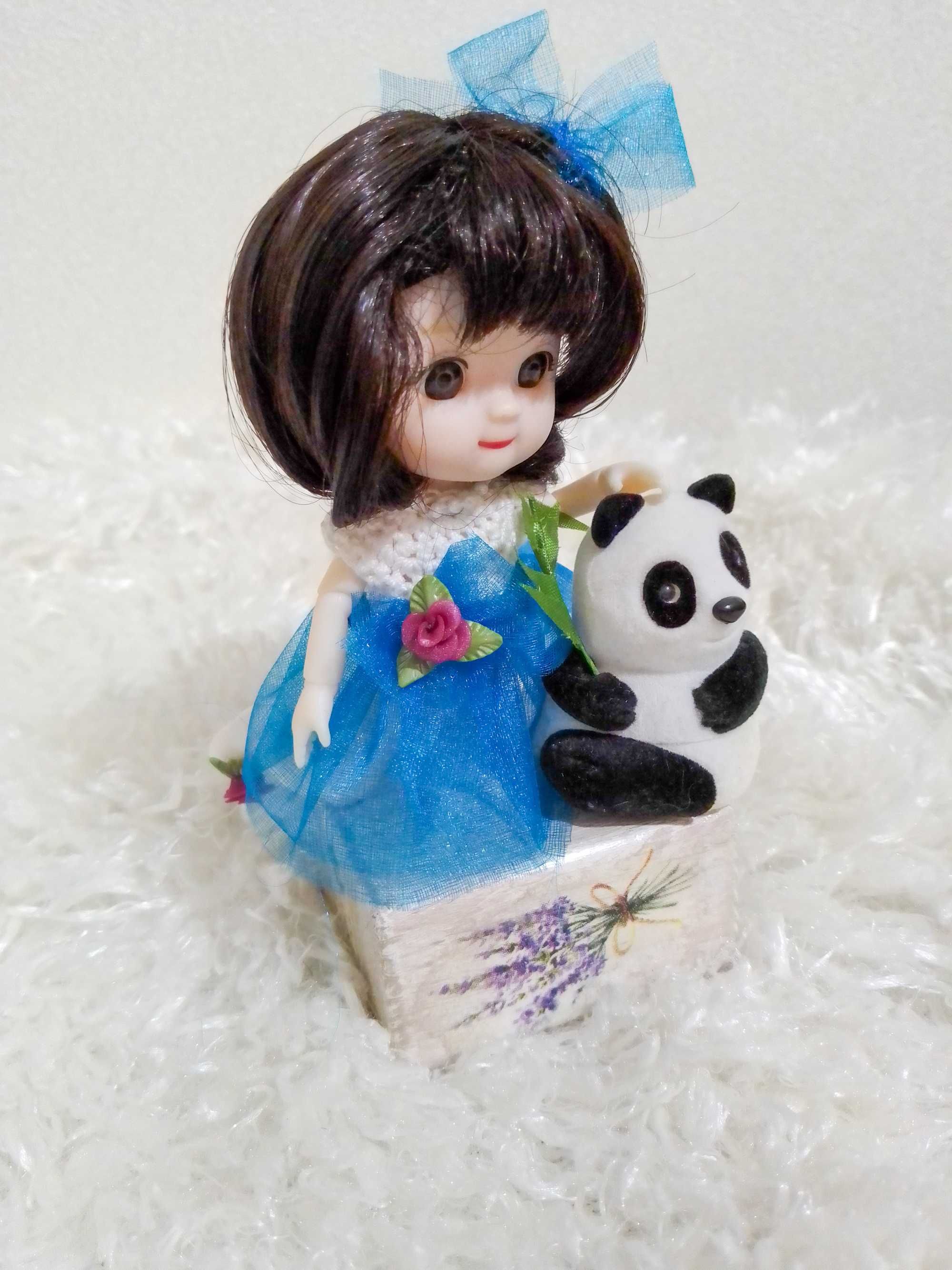 Лялька 13 см. Шарнірна лялечка баболі з одягом ручної роботи.