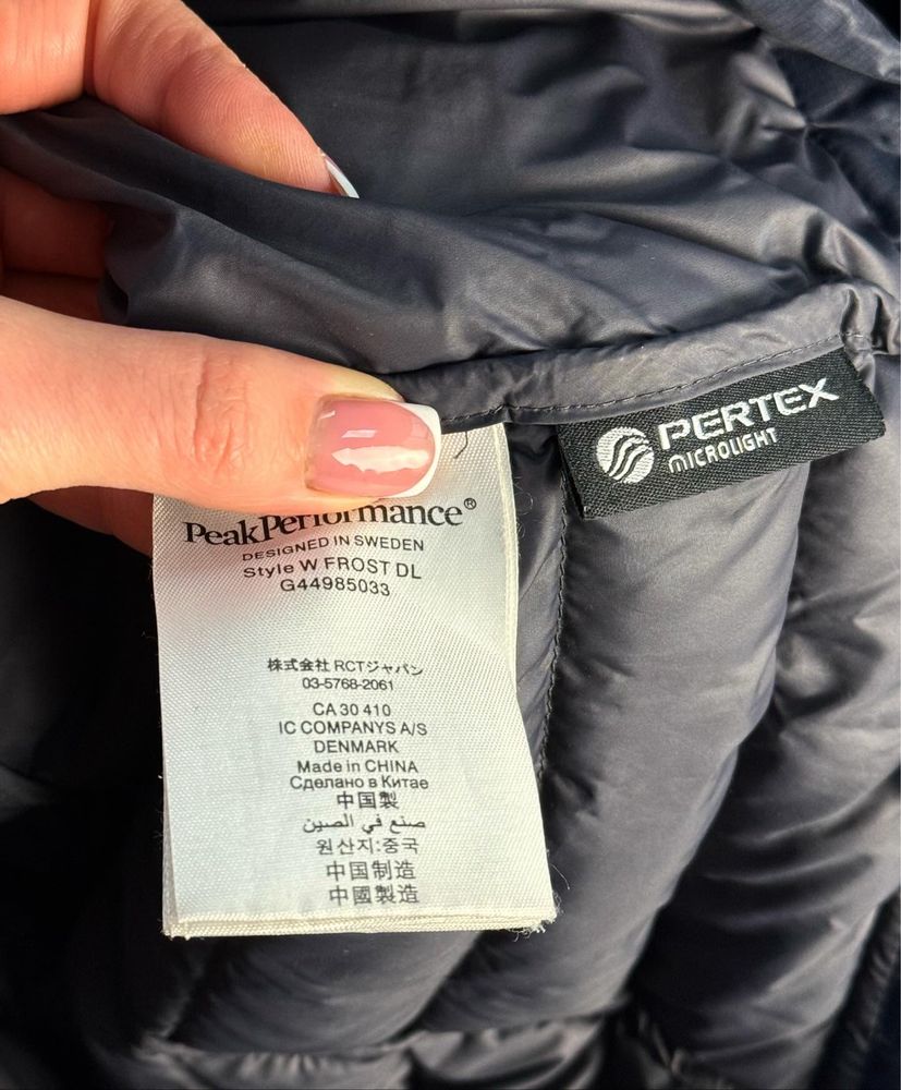 Мікро пуховик peak performance куртка легка спортивна туристична весна