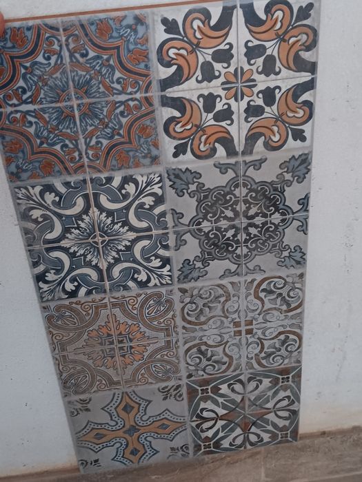 6 Caixas de azulejo  decorativo  de parede