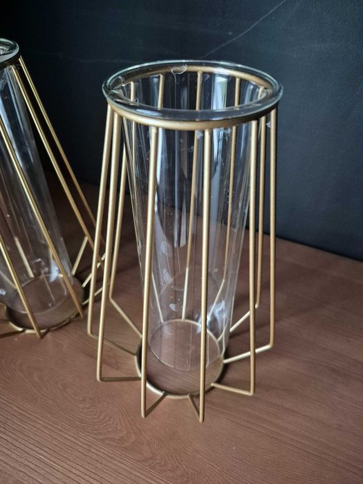 Wazon złoty - zestaw 2 szt boho / glamour / loft