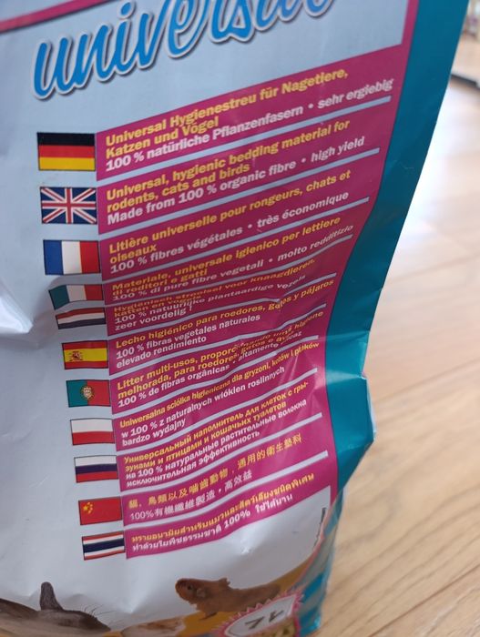 Pelet dla zwierząt 7l 2x