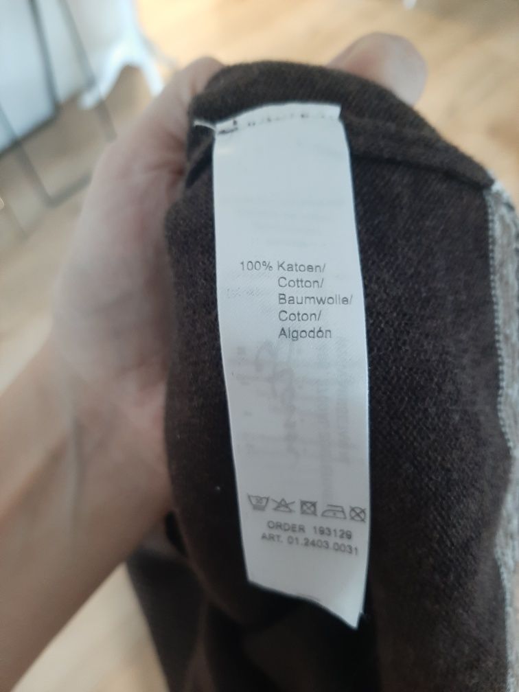 Sweter brązowy brown sweater zimowy ciepły bawełna cotton świąteczny c