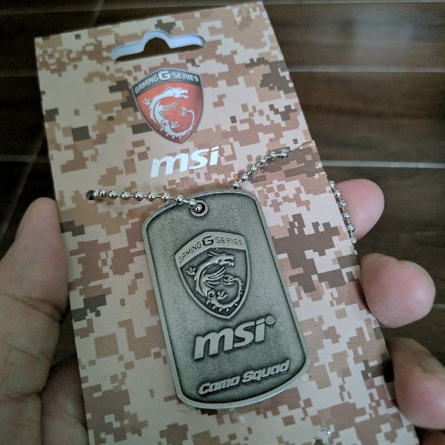 MSI Dog tags de boa qualidade tom clancy's 26g peso cada