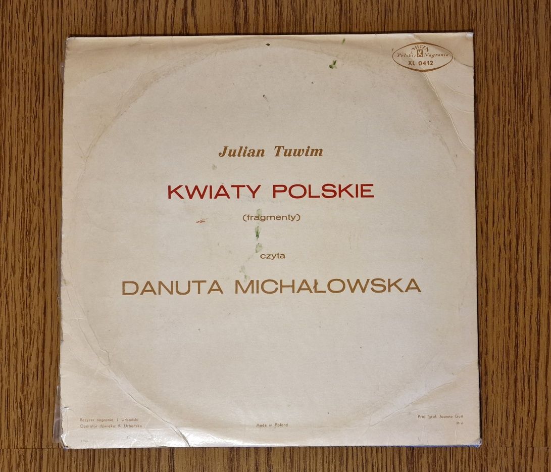 Płyta winylowa vinylowa Tuwim Kwiaty Polskie, winyl, vinyl, , gramofon