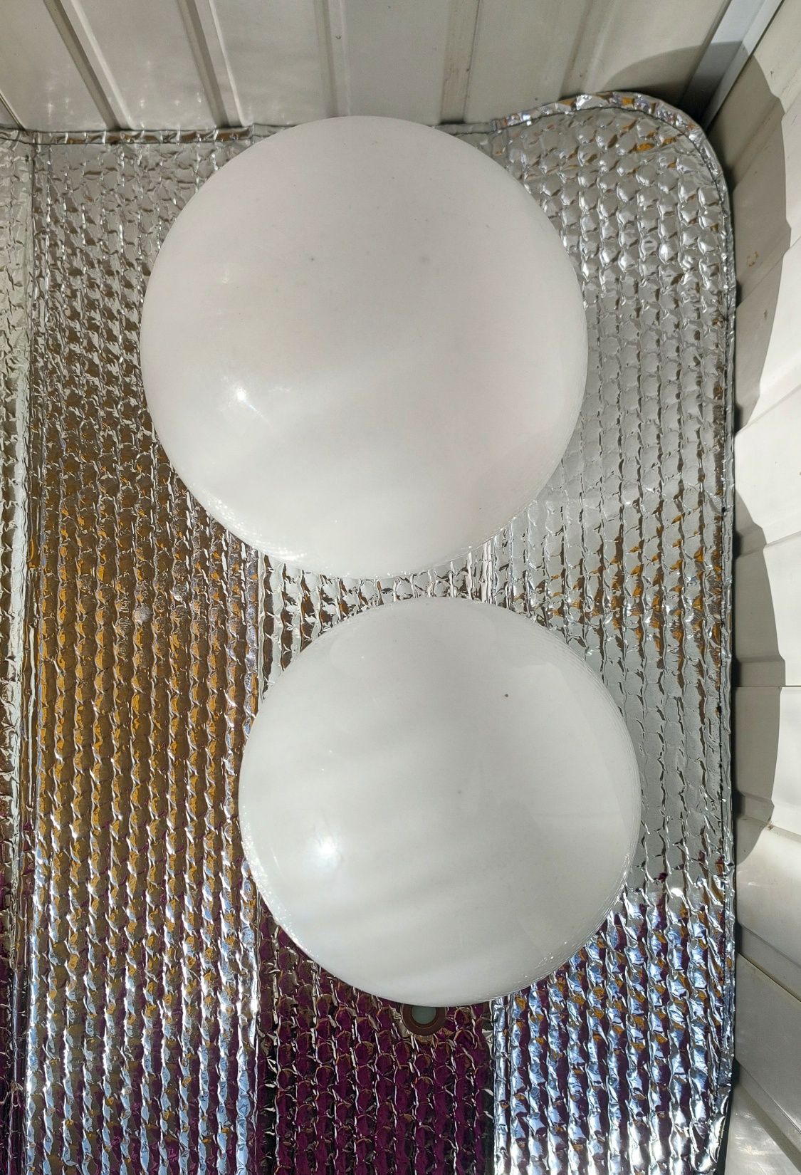 Плафони скляні сфера на світильник лампу білі