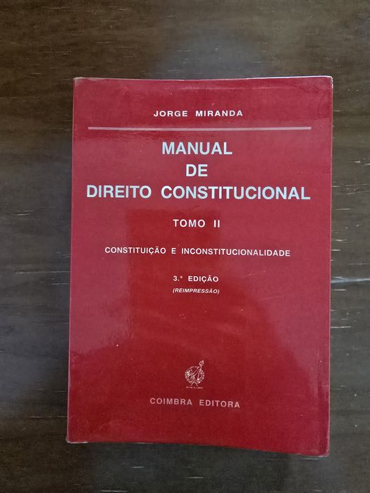 Manual de Direito Constitucional Tomo II Jorge Miranda