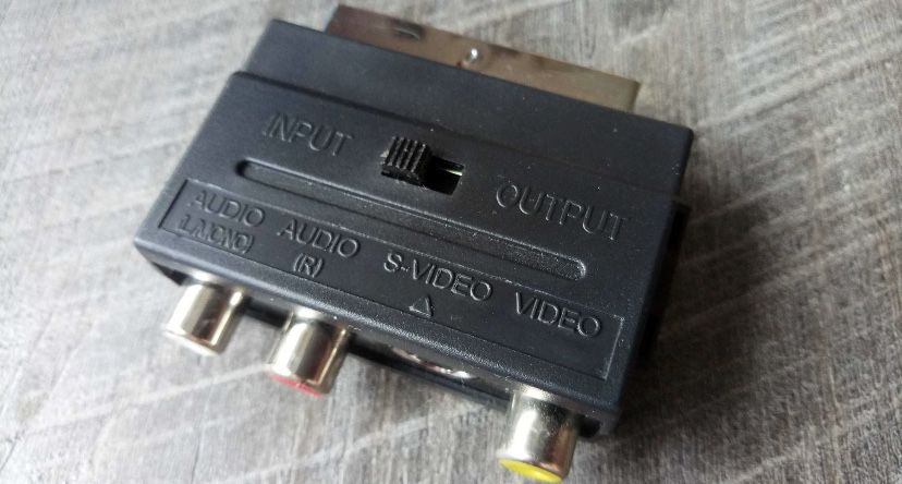Переходник Скарт тюльпаны Scart - 3 RCA двухсторонний переключатель