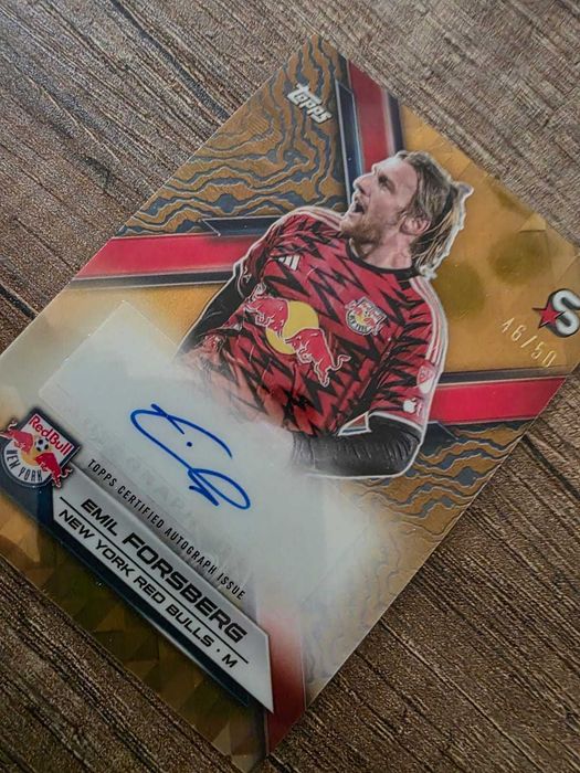 Carta futebol assinada e numerada