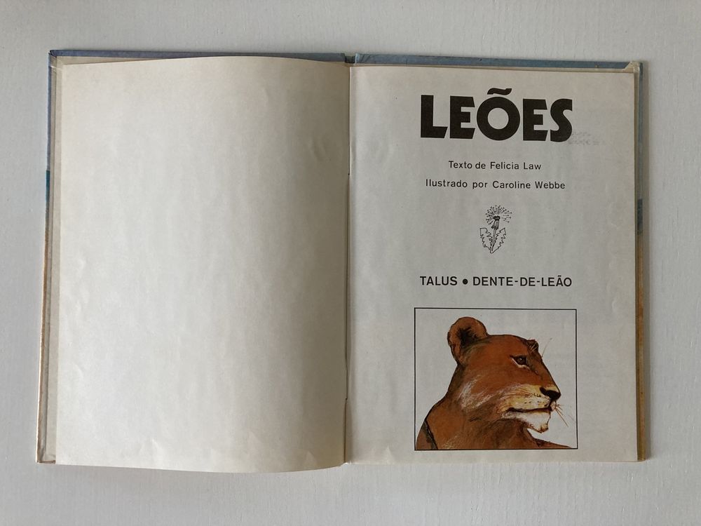 Livro “Leões”, de Felicia Law (Vintage, anos 70)