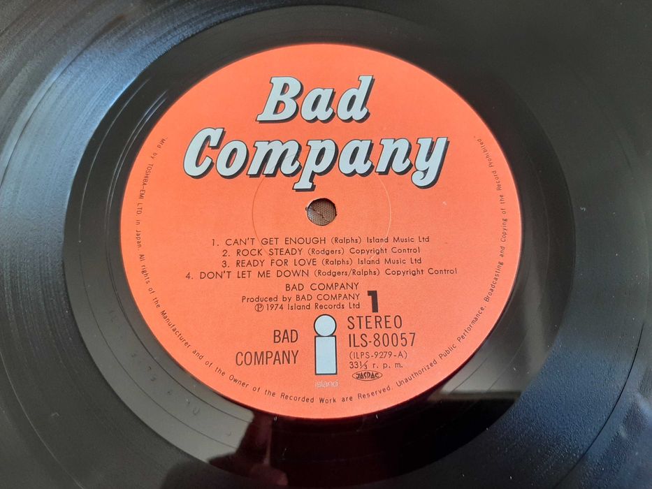 Bad Company - Bad Cº - Japão - Vinil LP
