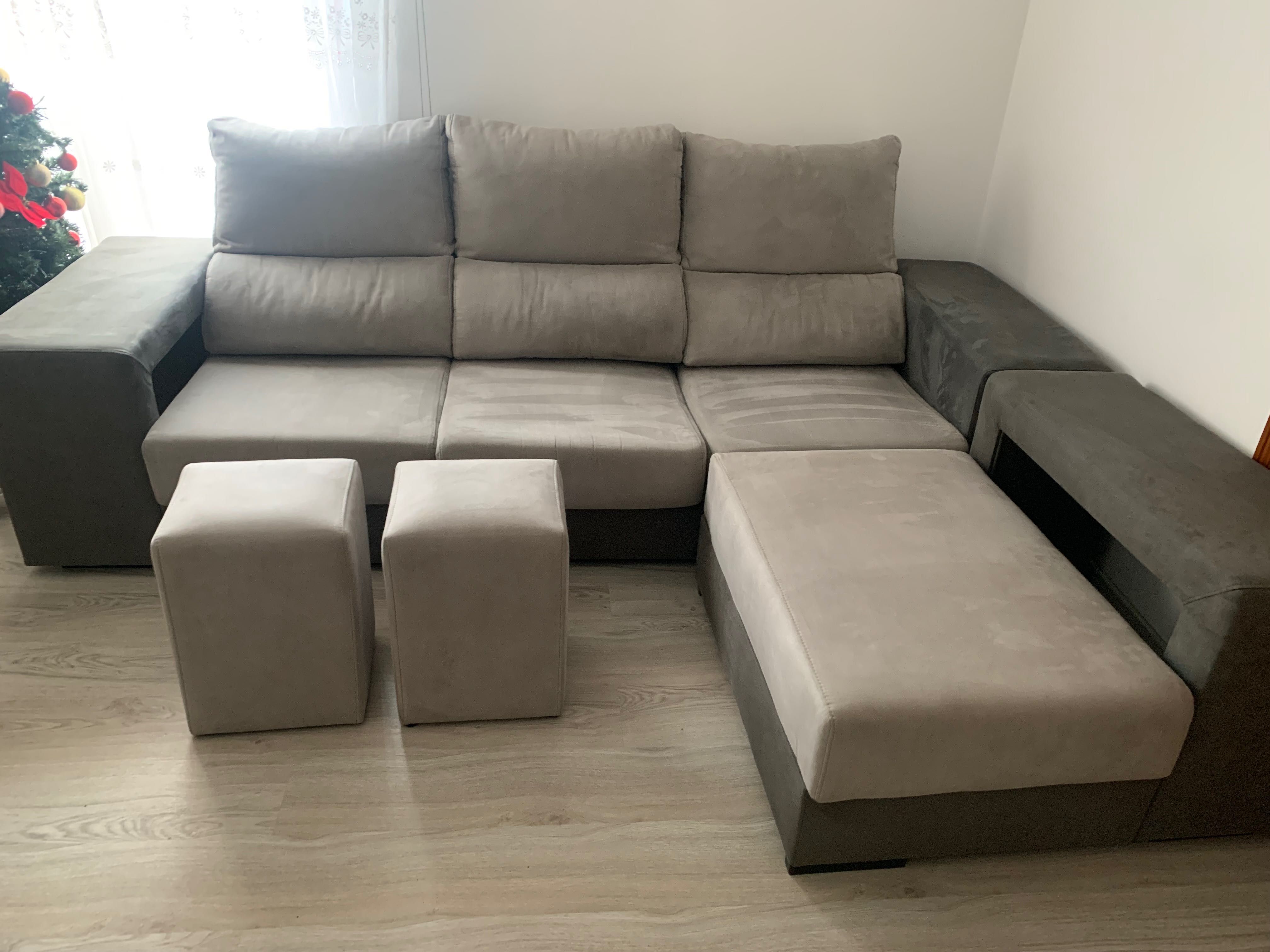 Semi-Novo:Sofá Chaise Lougue, Diferenciado,Super Confortável. N é Ikea