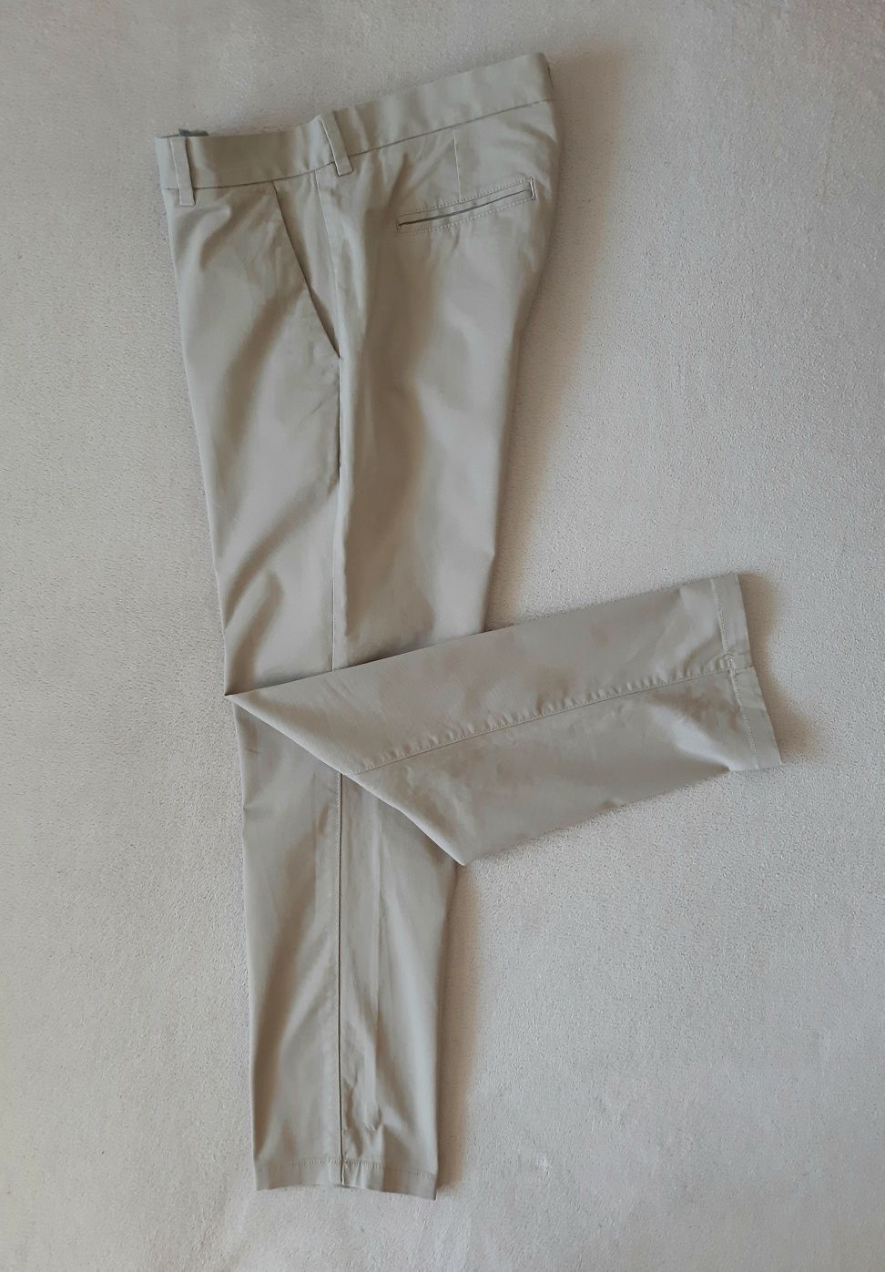 spodnie chino NEXT roz. 32/29 M/L straight styl moda klasyka komfort