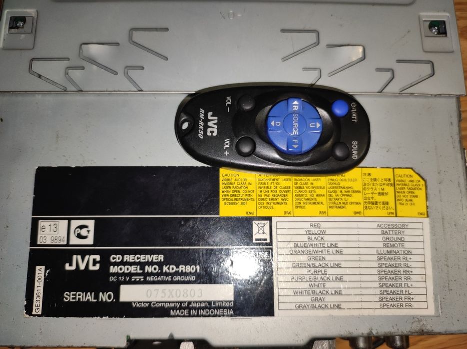 Автомагнітола JVC KD-R801