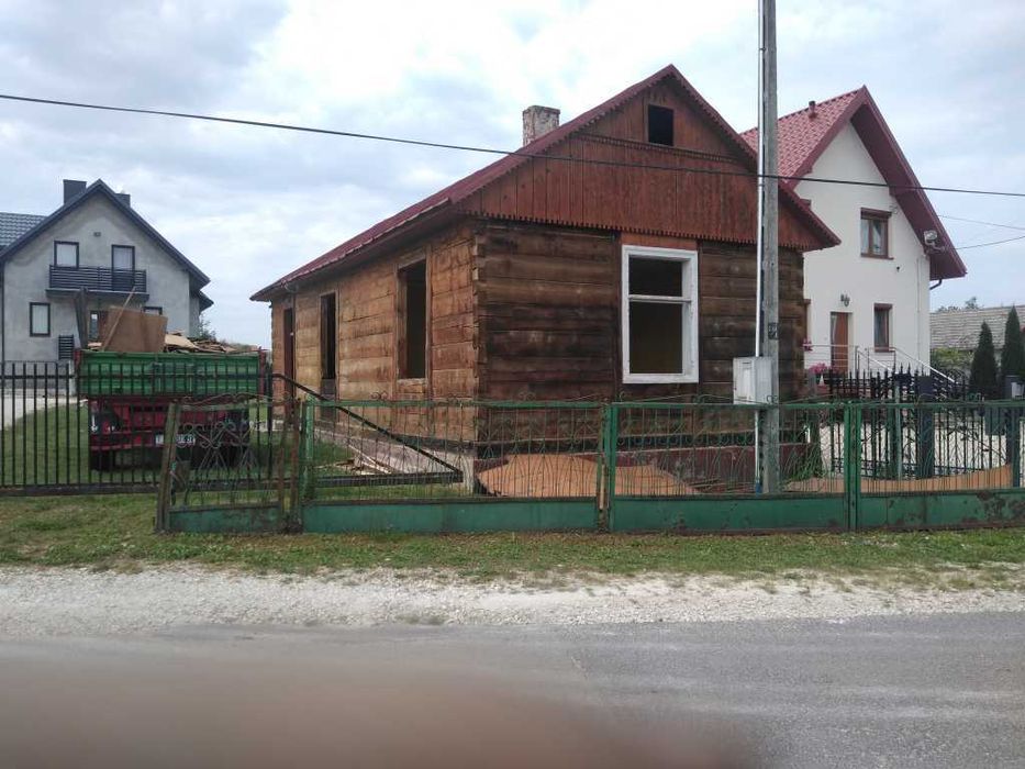 dom drewniany rozebrany do złożenia, ponumerowany