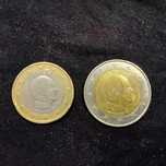 Lote de 2 Moedas do Monaco (1 e 2 Euros)