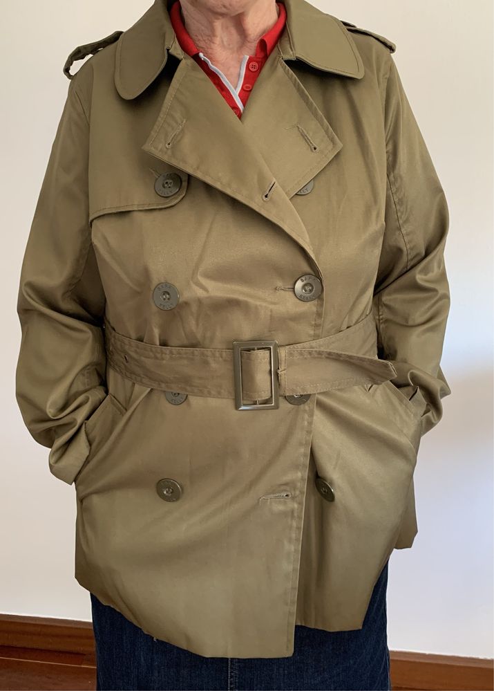 Parka gabardine impermeável nova envio gratis