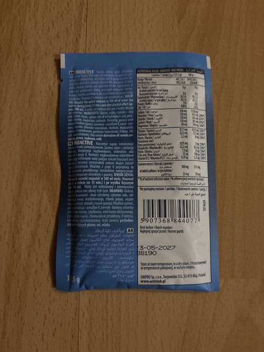 333 szt izotonik ISOACTIVE - różne smaki