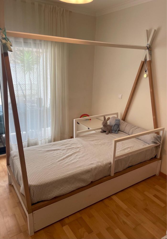 Cama tipo montessori com gavetão (segunda cama)