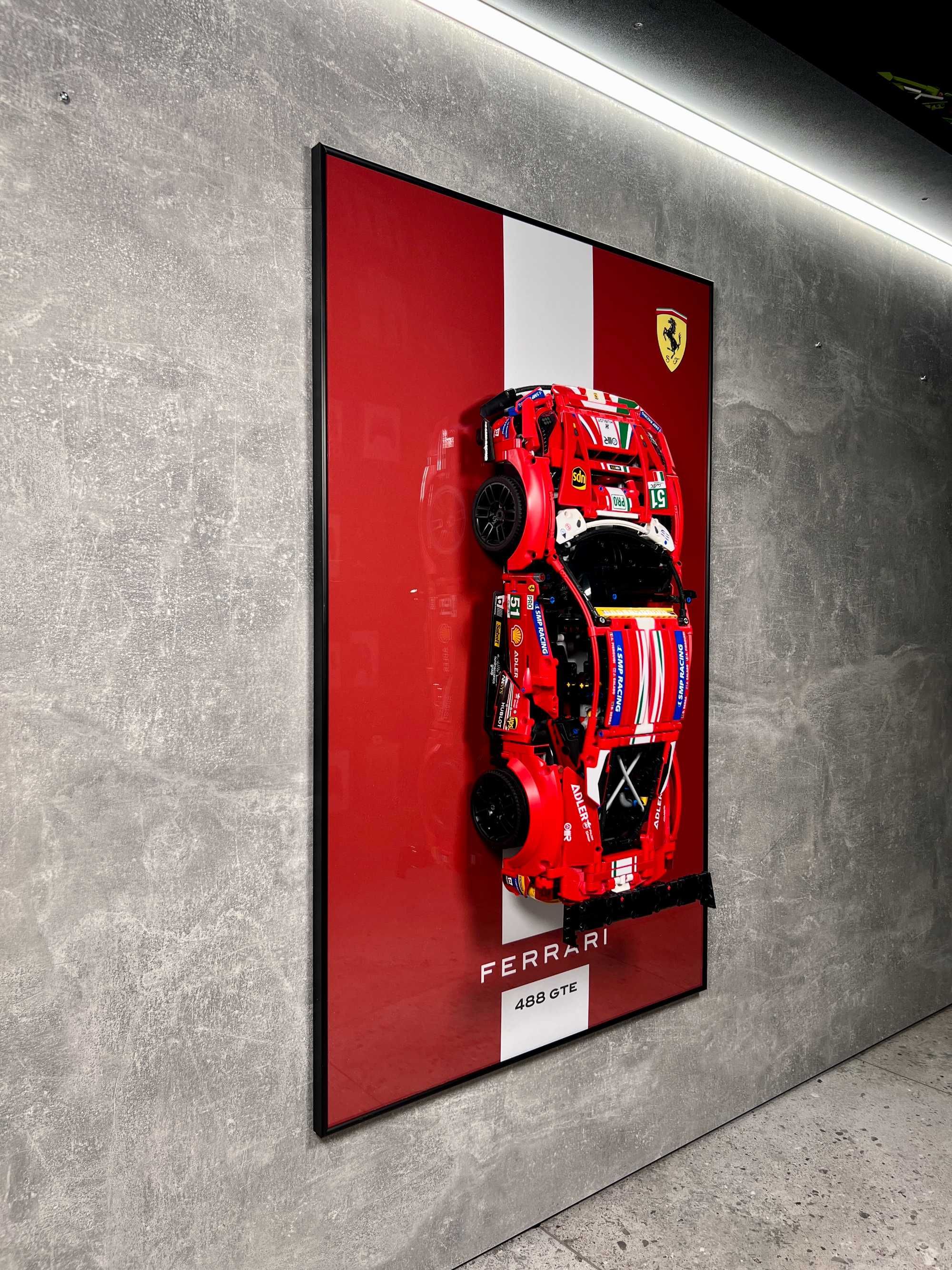 Арт Тримач Рамка LEGO Technic Ferrari 488 GTE AF 42125 Ферарі Лего ART