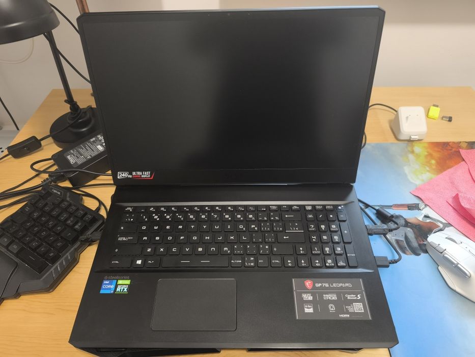 Laptop gamingowy do gier MSI GP76 11UG i7 11800UH RTX3070 32GB RAM 1TB