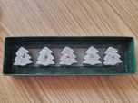 PORTES GRÁTIS - 5 Velas Prateadas de Árvore de Natal NOVAS