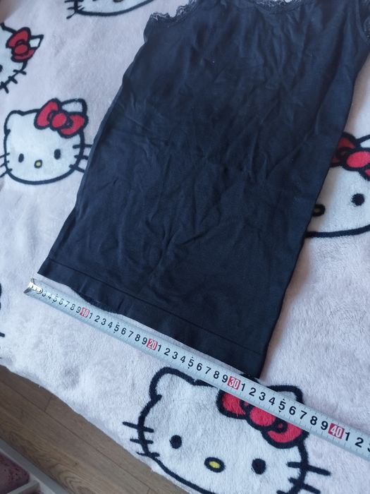 Podkoszulek z koronką Black S