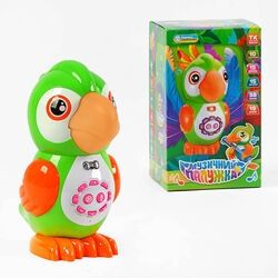 Інтерактивний музичний папуга. Скоромовки, пісні, казки, запис голосу