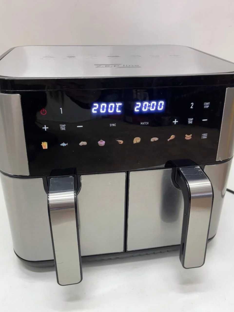 НЕМЕЦКАЯ Аэрофритюрница аэрогриль на2 чаши Zepline ZP-209 4000Вт на12л