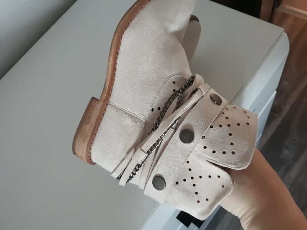 Buty Botki  J. Nowe 39 ukryty koturn