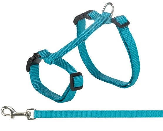 Mocne bezpieczne szelki ze smyczą 1,2m dla dużego kota Trixie 34-57cm