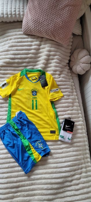 Komplet strój koszulka Reprezentacja Brazylia Nike Raphinha 11 Barca