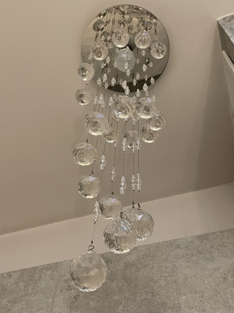 Lampa dekoracyjna sufitowa kryształowe kule