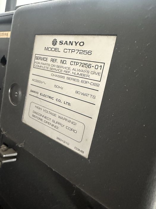 Tv Sanyo antiga