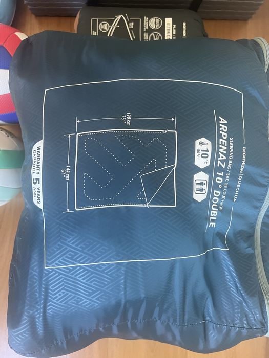 Saco de dormir de casal 10ºC para acampar