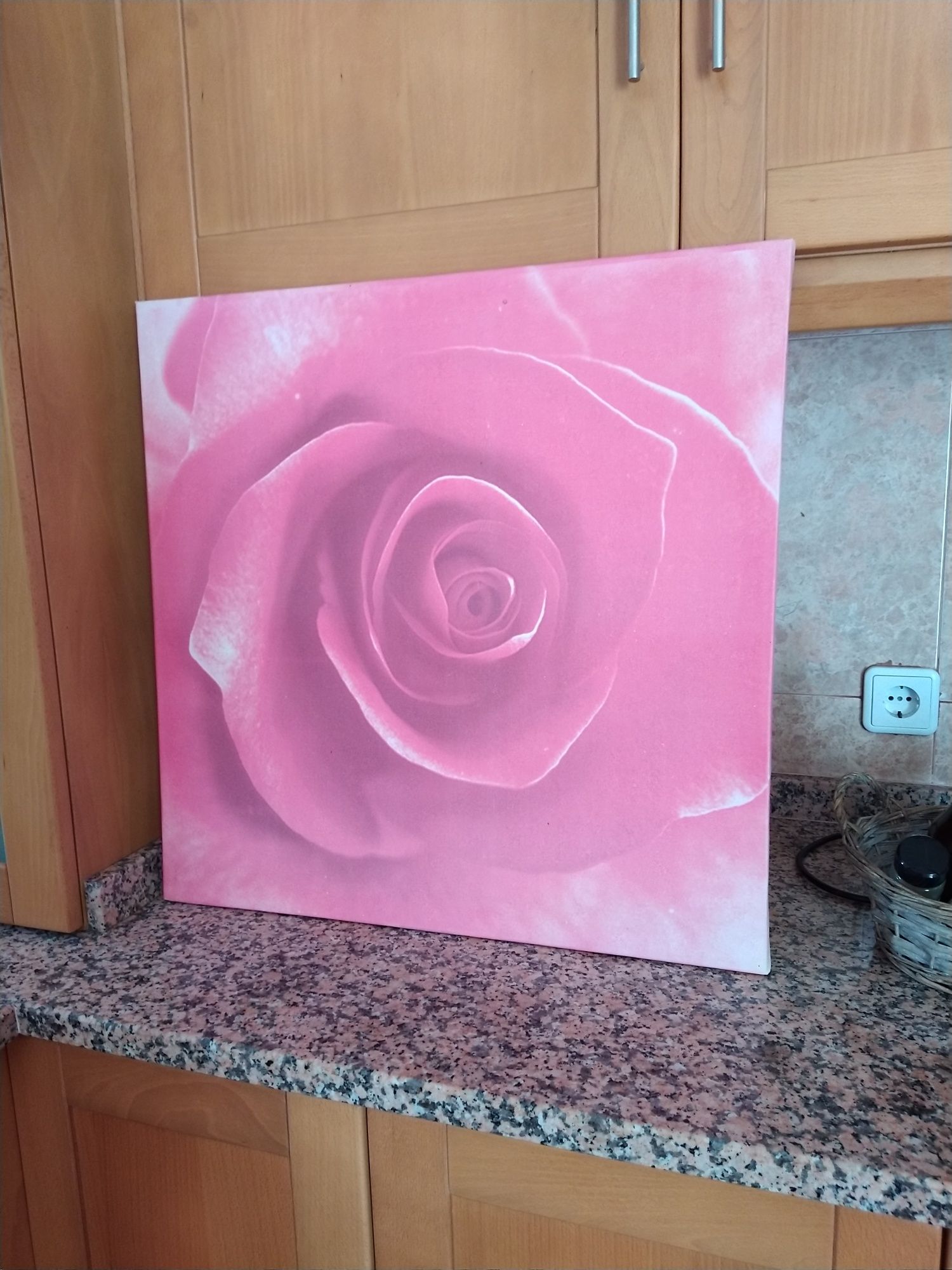 Quadro impresso de rosa