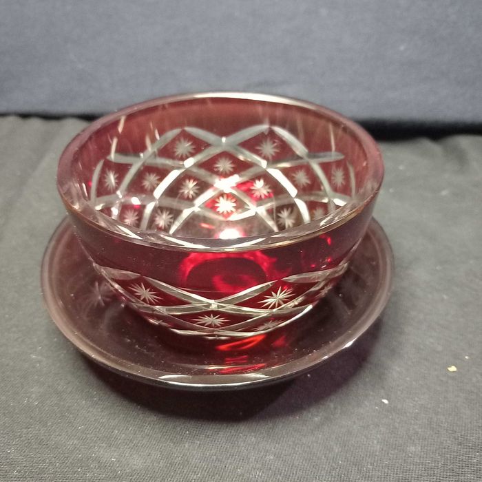 Luminária em cristal facetado