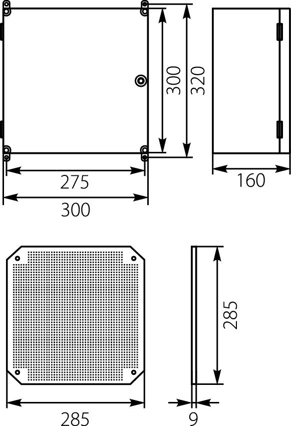 Obudowa elektryczna z tworzywa Elektro-Plast Uni-0