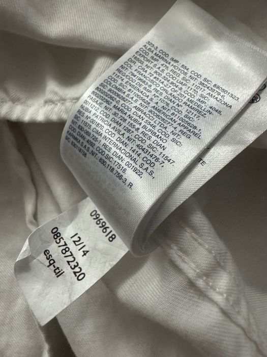 Tommy Hilfiger biała męska koszula r. S logowana 100% bawełna jak nowa