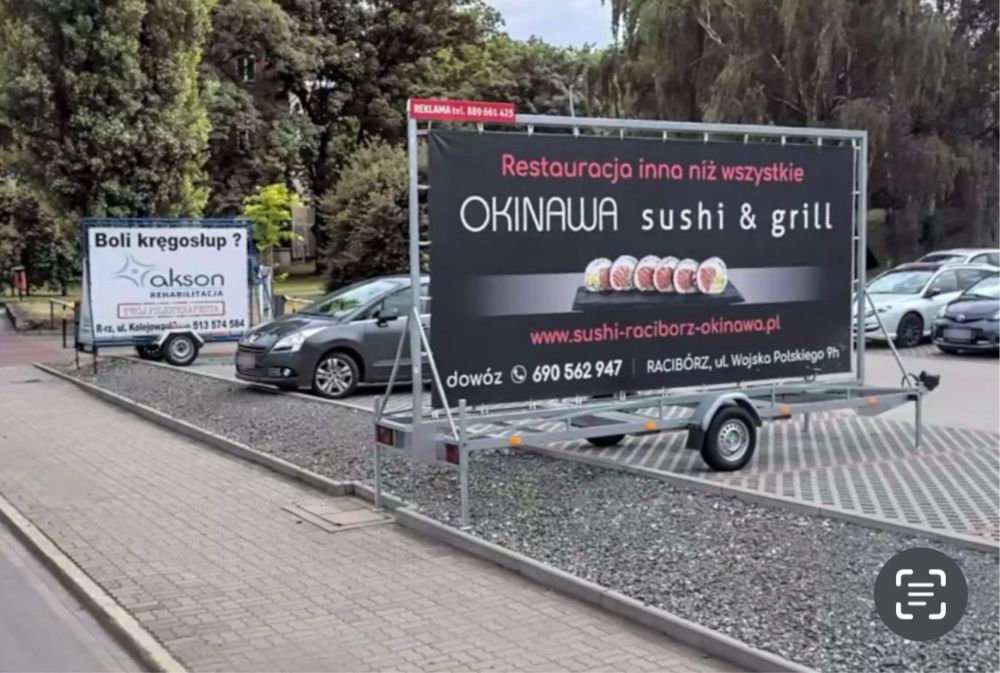 Reklama dwustronna do wynajęcia! Centrum Raciborza McDonalds
